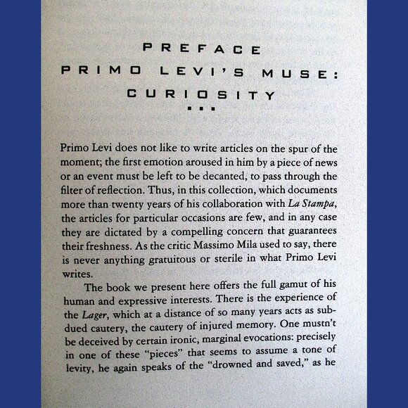 Book - The Mirror Maker: Stories and Essays, by Primo Levi - Picture 2 of 14